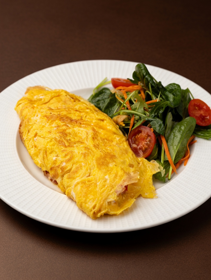 Cheddar & Bacon Omelette