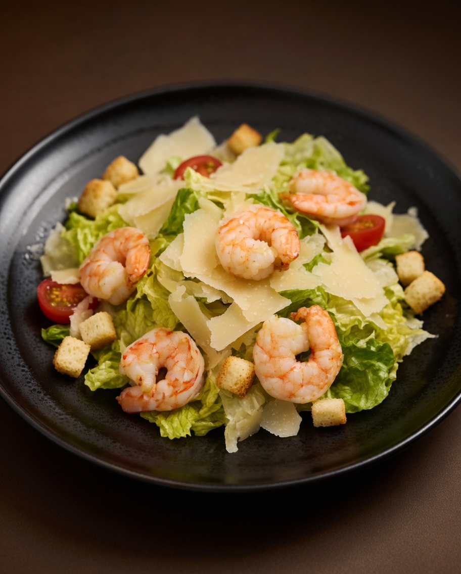Caesar Salad With Shrimp