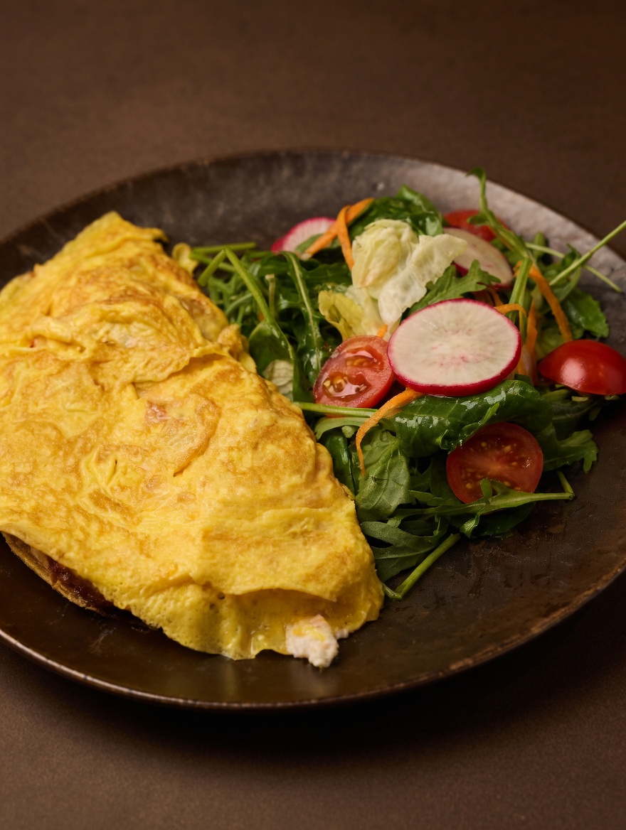 Pancetta & Onion Omelette